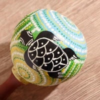 Сувенирный музыкальный инструмент "Маракас" 11х22х11 см МИКС цветов