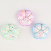 Сквиш антистресс - игрушка &laquo;Лапка&raquo;, с блёстками