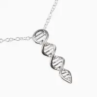 Кулон на цепочке "ДНК", цвет серебро