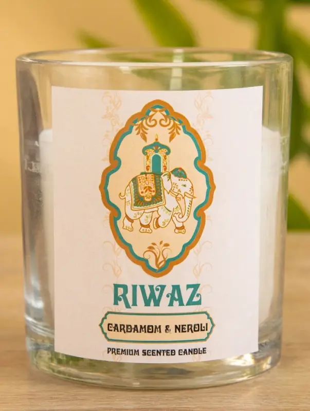 Свеча ароматическая в стекле "Лаванда" соевый воск 120гр