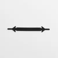 Шнурки для обуви, 6 шт., силиконовые, плоские, 13 мм, 9 см, чёрные