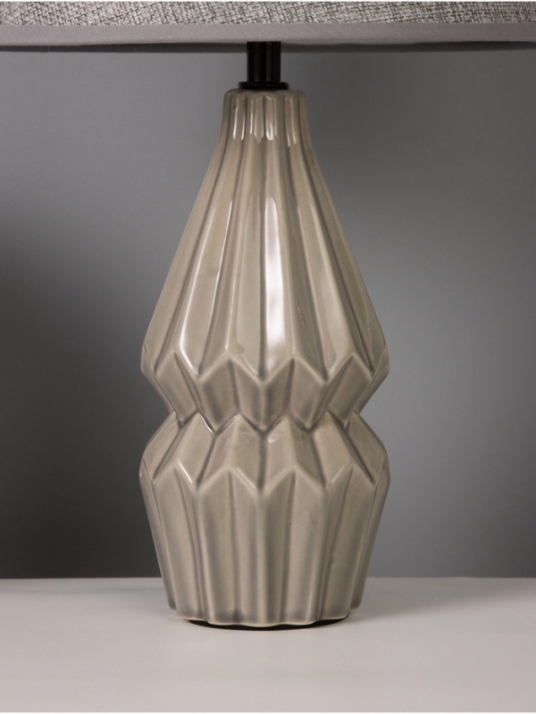 Лампа настольная "Пастораль" 40Вт Е14 серый 24х24х38см