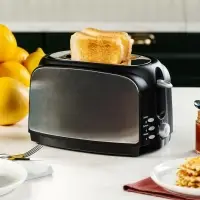 Электрический тостер Postre, серебристо-черный