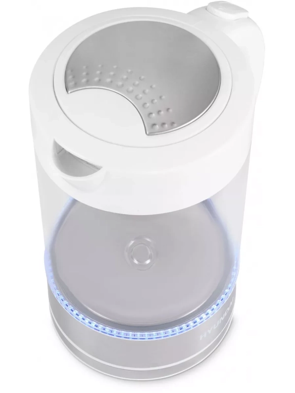 Чайник HYK-G9990 1,5л 2000Вт белый (стекло)