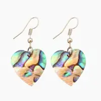 Серьги "Сердце моря" ракушка 5,5х2 см