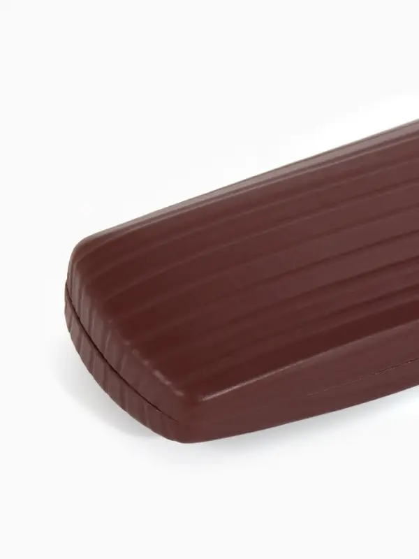 Футляр для очков Июнь2501, 16*6,5*3,5 см, хлопушка, коричневый