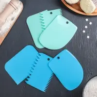 Набор шпателей кондитерских Доляна, 3 предмета: 12&times;8 см, 11&times;7.5 см, 8.8&times;12.2 см, МИКС