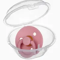 Соска - пустышка классическая, латекс, цв.пыльно-розовый, в контейнере, от 0 мес., M&B