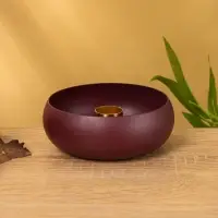 Подсвечник на 1 свечу на магнитах "Баклажан" 11х11х4 см