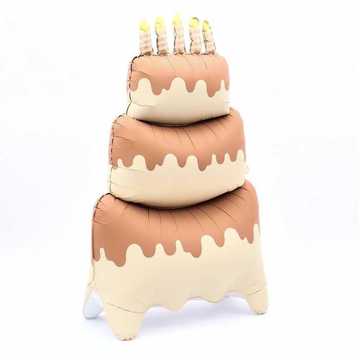 Воздушный шар фольгированный 60" &laquo;Большой сливочный торт&raquo;, под воздух