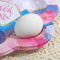 Пасхальная подставка на 6 яиц &laquo;Мрамор&raquo; на пасху, 21,5 х 19.9 см.