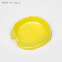 Миска №1 "Нулевка" 200 мл, 13,5 х 12,5 х 3 см, желтый перламутр