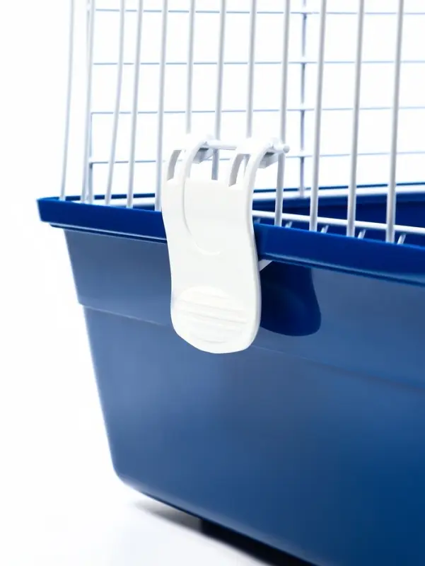 Клетка усиленная для кроликов, 60 х 36 х 32 см, синяя