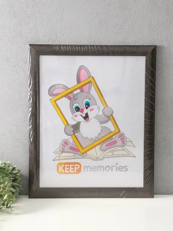 Фоторамка для фото 40х50 см "Luxe Elegance" пластик, коричневый, (пластик экран)