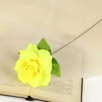 Цветы искусственные &laquo;Роза жёлтая&raquo;, h=40 см