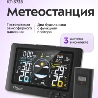 Метеостанция домашняя погодная станция часы КТ-3735