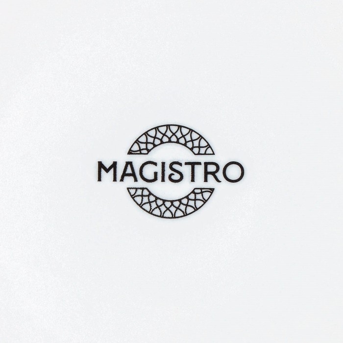 Тарелка фарфоровая пирожковая Magistro Rodos, d=15,6 см, цвет белый