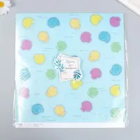 Бумага для скрапбукинга "Морские ракушки" плотность 180 гр 30,5х32 см