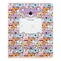 Тетрадь 12 листов в клетку Grimace, обложка мелованный картон, МИКС