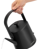 Чайник HYK-S2042 0.6л. 1000Вт черный (металл)