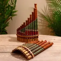 Сувенирный музыкальный инструмент "Флейта" 30х5х18 см МИКС