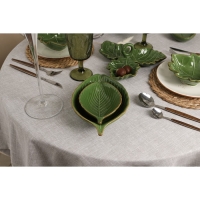 Салатник Доляна &laquo;Лист&raquo;, 450 мл, 24,7&times;15,2 см, цвет зелёный