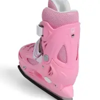 Коньки детские раздвижные BlackAqua, р. 26-29, для фитнеса, розовые