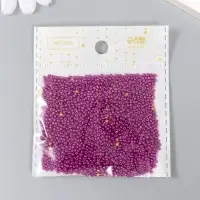 Бисер стекло 12/0 "Сливовый" 15 гр