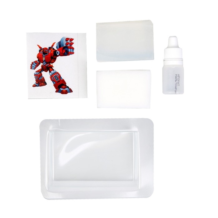 Мыло с картинкой своими руками &laquo;Роботы&raquo;&lrm;, набор для мыловарения