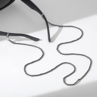 Цепочка для очков &laquo;Эстетика&raquo; №32, цвет чёрно-серебристый, 70 см