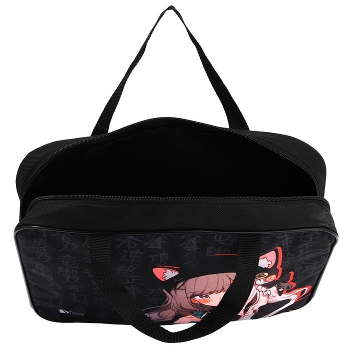 Папка для труда А4 на молнии текстиль 70мм 350 х 270 &laquo;1 сентября: Аниме&raquo;