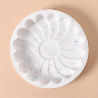 Форма для выпечки KONFINETTA &laquo;Ромашка&raquo;, силикон, d=20 см (внутр. диаметр 18,5 см), цвет белый