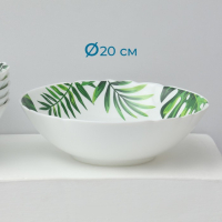 Сервиз столовый &laquo;Лист папоротника&raquo;, 37 предметов, стеклокерамика