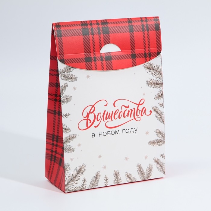 Коробка подарочная новогодняя складная &laquo;Волшебства в новом году&raquo;, 15 х 7 х 22 см, Новый год