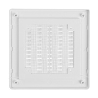 Решетка вентиляционная ZEIN Люкс ЛРР162В, 162 х 162 мм, с сеткой, разъемная, регулируемая