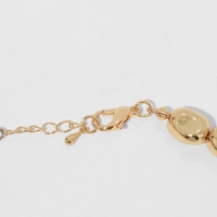 Кулон на декоративной основе &laquo;Сердце&raquo; объёмное, цвет золото с серебром, 40 см