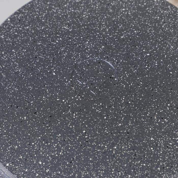 Сковорода &laquo;Гранит&raquo;, d=24 см, съёмная ручка, антипригарное покрытие, цвет серый