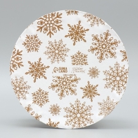 Набор коробок круглых 3 в 1 &laquo;С Новым Годом&raquo;, 18 х 18 х 13 см - 25 х 25 х15 см, Новый год