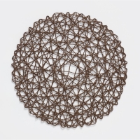 Салфетка сервировочная на стол Доляна &laquo;Одуванчик&raquo;, d=38 см, цвет коричневый