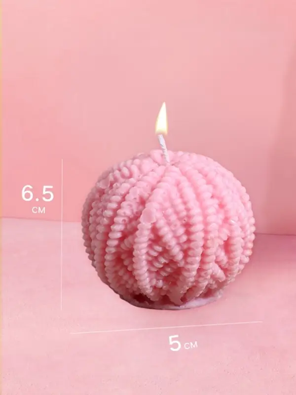 Свеча "Пряжа" 5х5х6,5 см, соевый воск