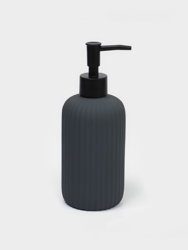 Набор для ванной "Лайн" 4 предмета (дозатор для мыла, стакан, 2 стакана,  мыльница)