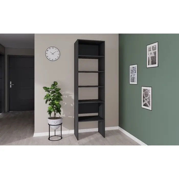 Модульная Гардеробная система Модус стеллаж 2,09х0,6х0,42 графит