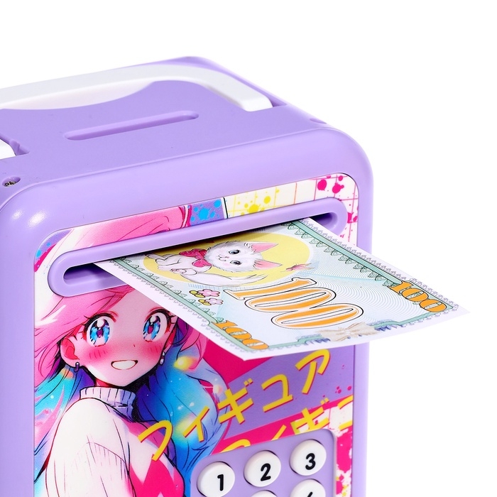 Музыкальная игрушка &laquo;Кавай сейф&raquo;, фиолетовый