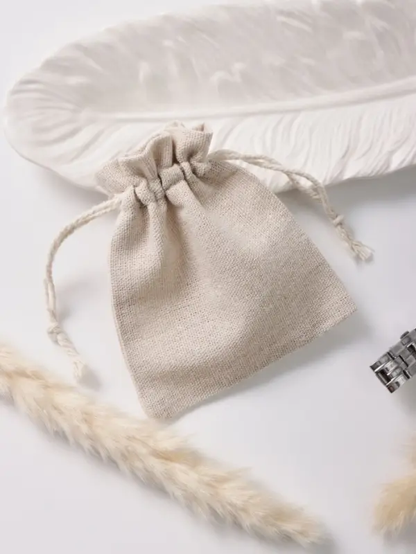 Мешочек подарочный &laquo;Лён&raquo; 10&times;12, бежевый