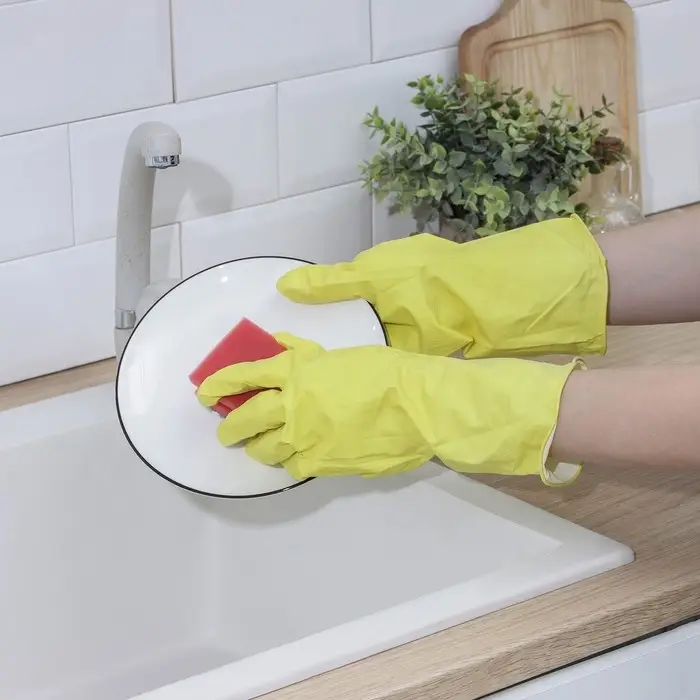 Перчатки хозяйственные Доляна, размер XL, резиновые, цвет МИКС