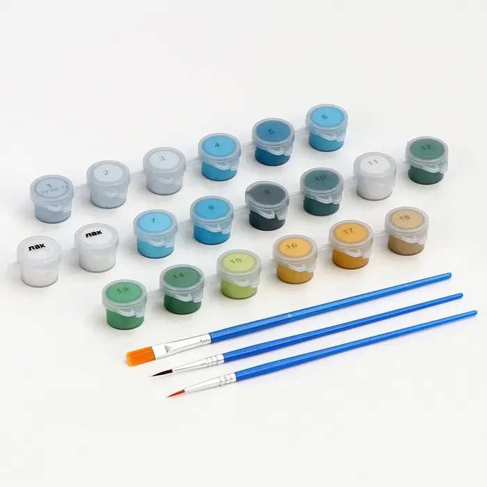 Картина по номерам на холсте с подрамником "Ромашковое поле" 40*50 см