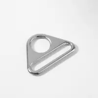 Полукольцо-пластина для сумки, 15/32 мм, 2 шт., цвет серебряный