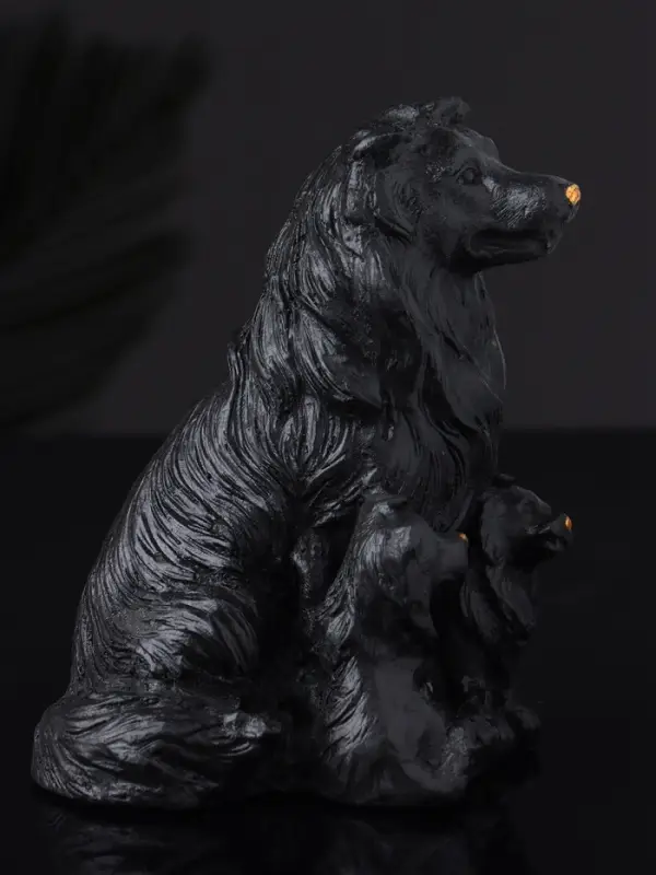 Фигура "Колли" 10х7 см, черный