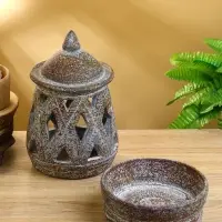 Подсвечник терракота &laquo;Фонарь&raquo;, 17&times;17&times;29 см