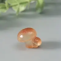 Сувенир эпоксидная смола флюоресцентный "Грибочки" набор 9 шт 1х2,4 см